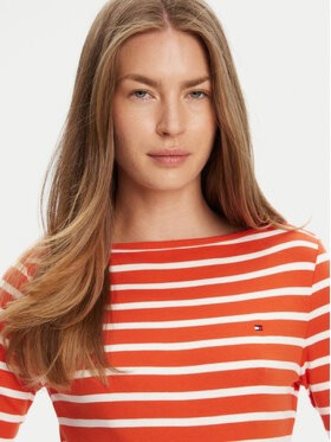 Tommy Hilfiger Bluzka New Cody WW0WW40589 Pomarańczowy Slim Fit