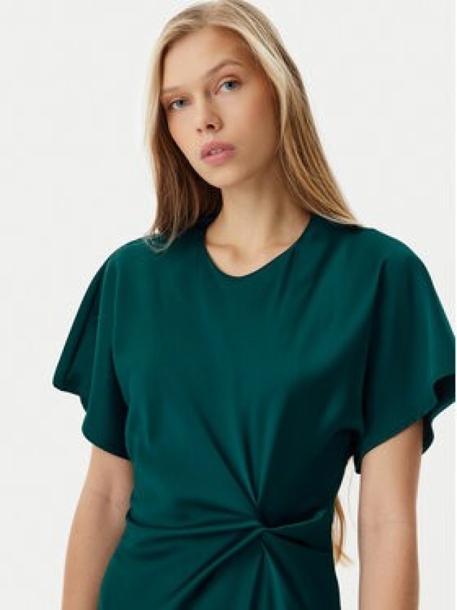 Rinascimento Sukienka koktajlowa CFC0122932003 Zielony Regular Fit