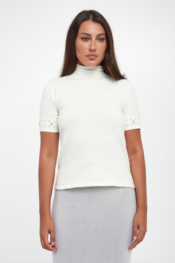 Sweter damski z krótkim rękawem TWINSET