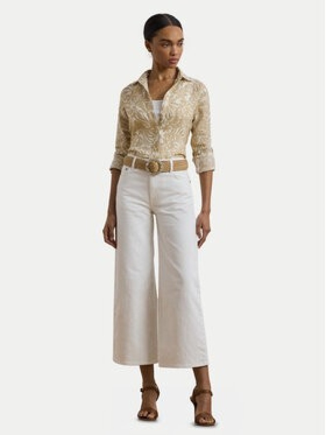 LAUREN RALPH LAUREN Koszula 200963700002 Beżowy Relaxed Fit