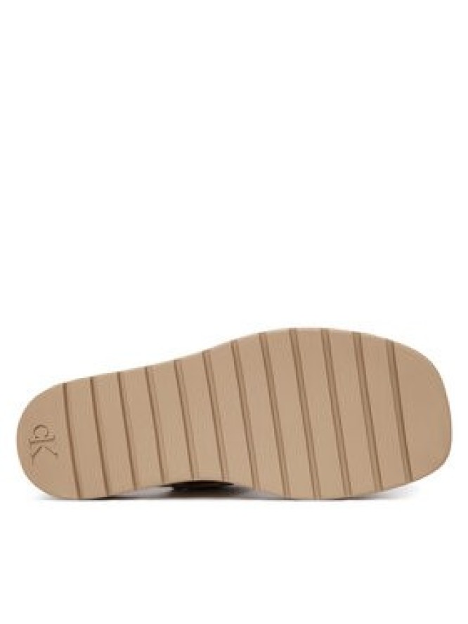 Calvin Klein Sandały Sq Molded Sandal Webb HW0HW02872 Beżowy