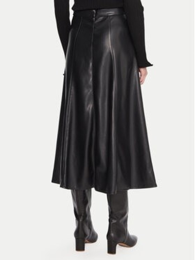 Marella Spódnica z imitacji skóry Vally 2525776022 Czarny Regular Fit