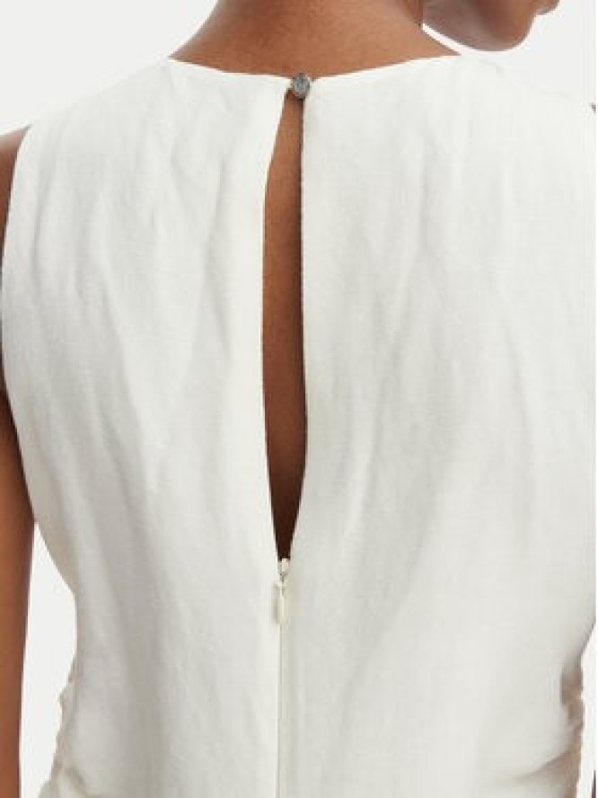 BOSS Sukienka letnia C_Delinna 50559243 Écru Regular Fit