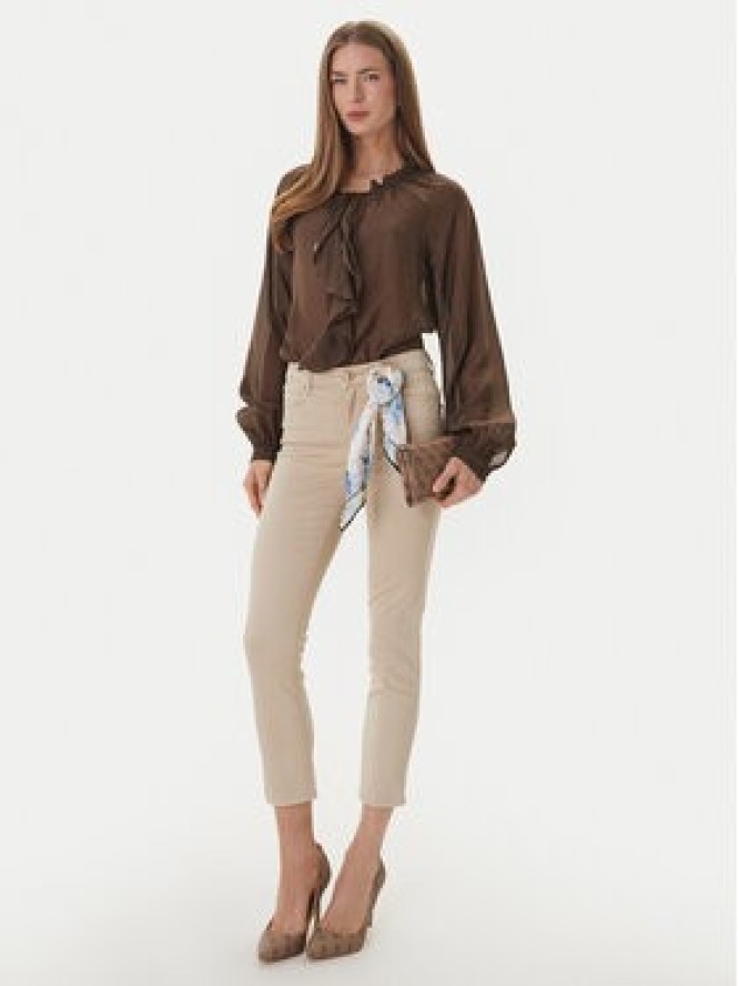 Guess Jeansy W5GA91 W93CM Beżowy Skinny Fit