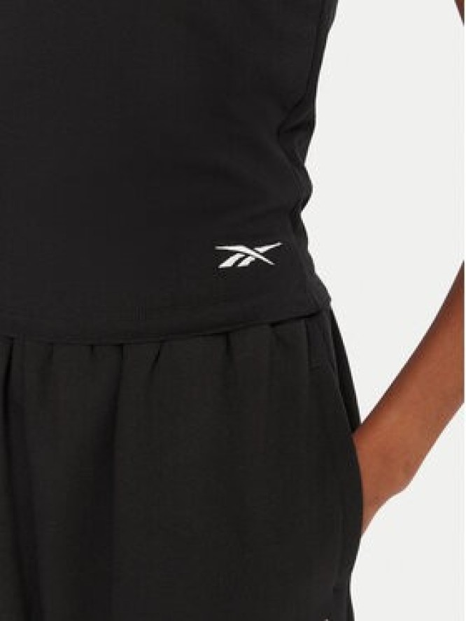 Reebok T-Shirt RK25309CCW Czarny Slim Fit