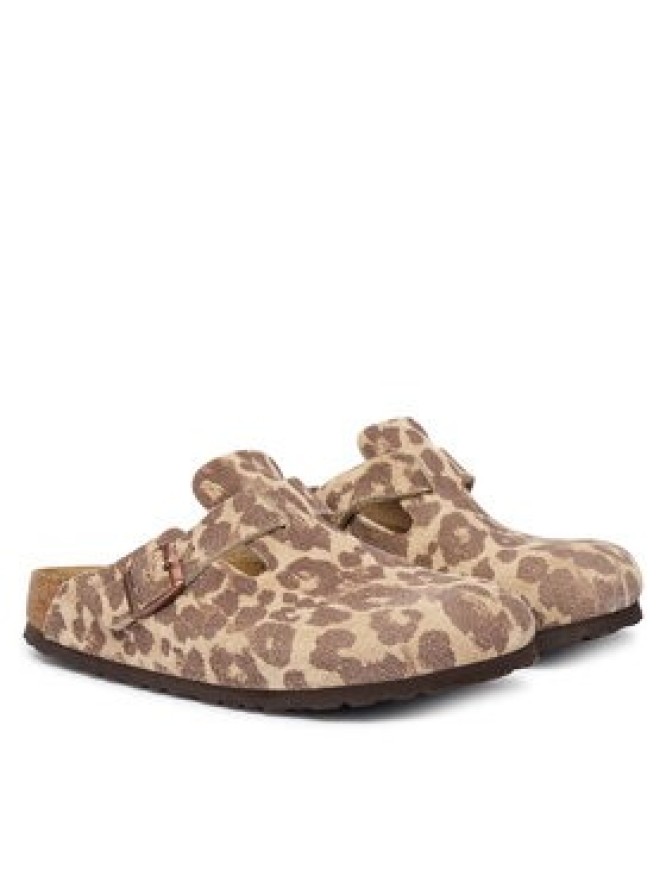 Birkenstock Klapki Boston Print 1033324 Brązowy
