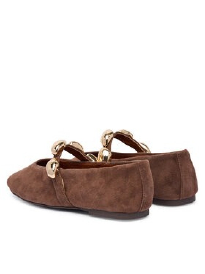 Steve Madden Baleriny Poppin 11005437 Brązowy