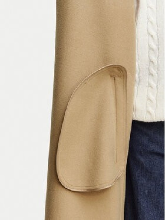 Weekend Max Mara Płaszcz wełniany Operoso 2625016011 Brązowy jasny Regular Fit