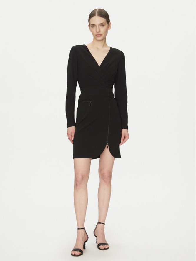 DKNY Sukienka koktajlowa DD4JI62A Czarny Slim Fit