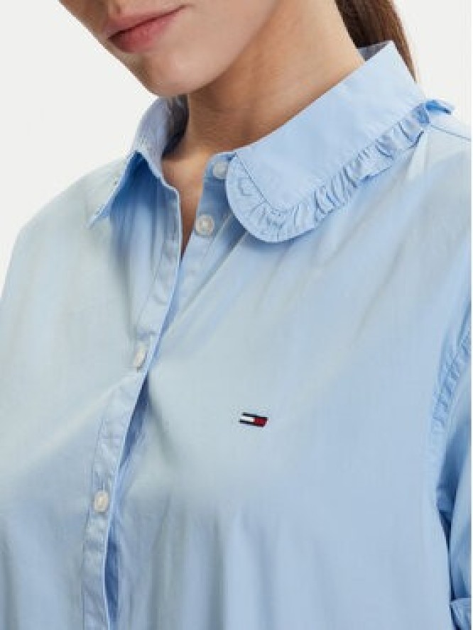 Tommy Jeans Sukienka codzienna DW0DW22995 Niebieski jasny Regular Fit