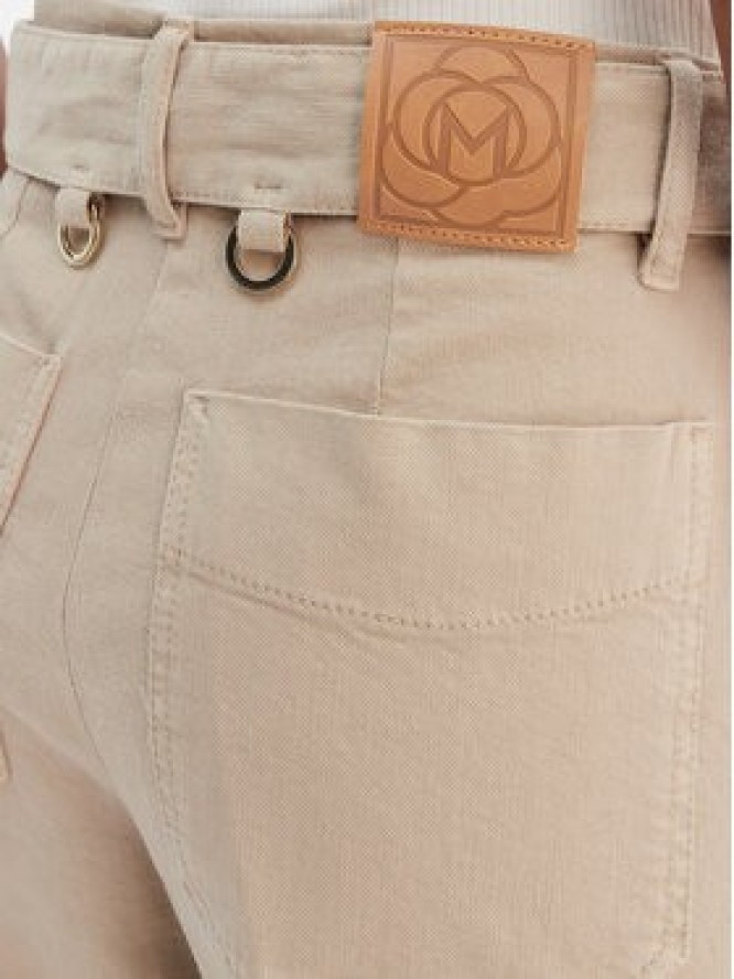 Marella Spodnie materiałowe Nicchia 2613131074 Beżowy Regular Fit