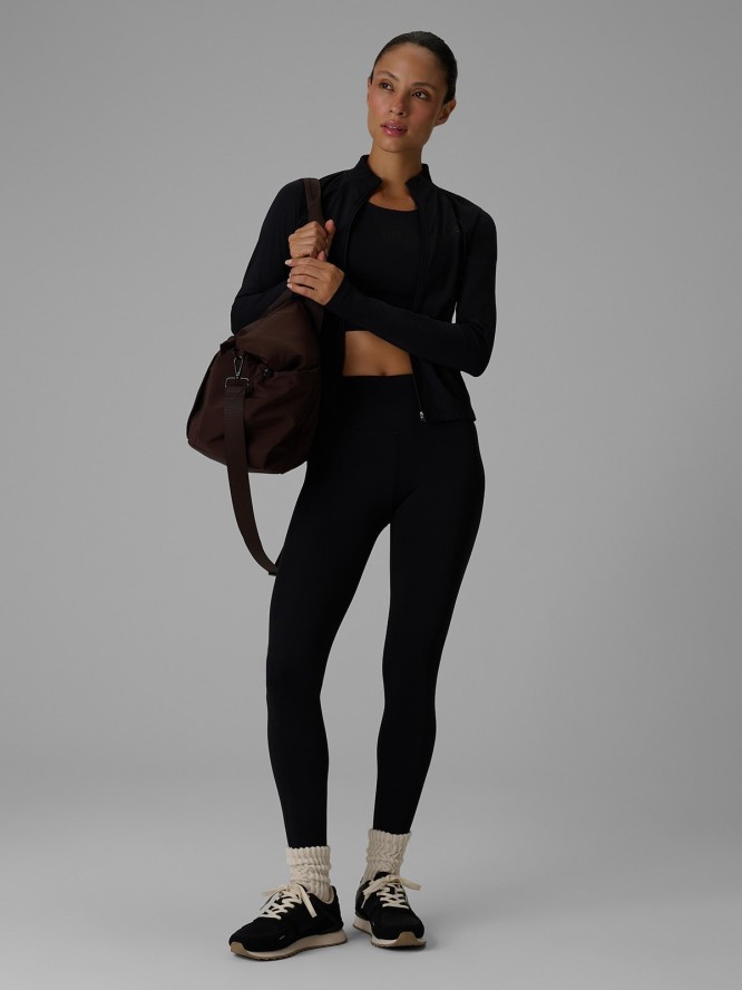 4F Bluza do jogi slim szybkoschnąca damska - czarna M