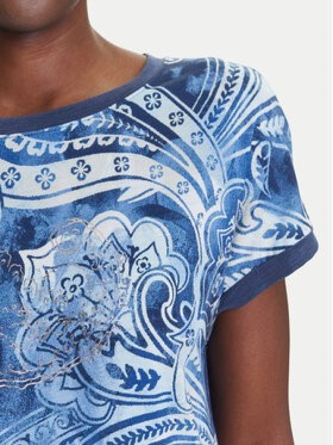 Olsen T-Shirt 11105117 Niebieski Regular Fit