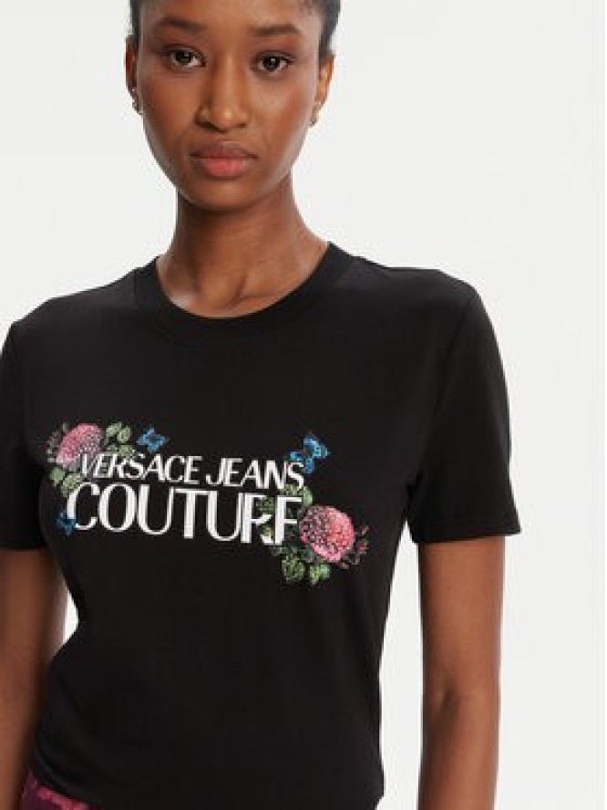 Versace Jeans Couture T-Shirt 79HAHB00 CJB01 Czarny Regular Fit