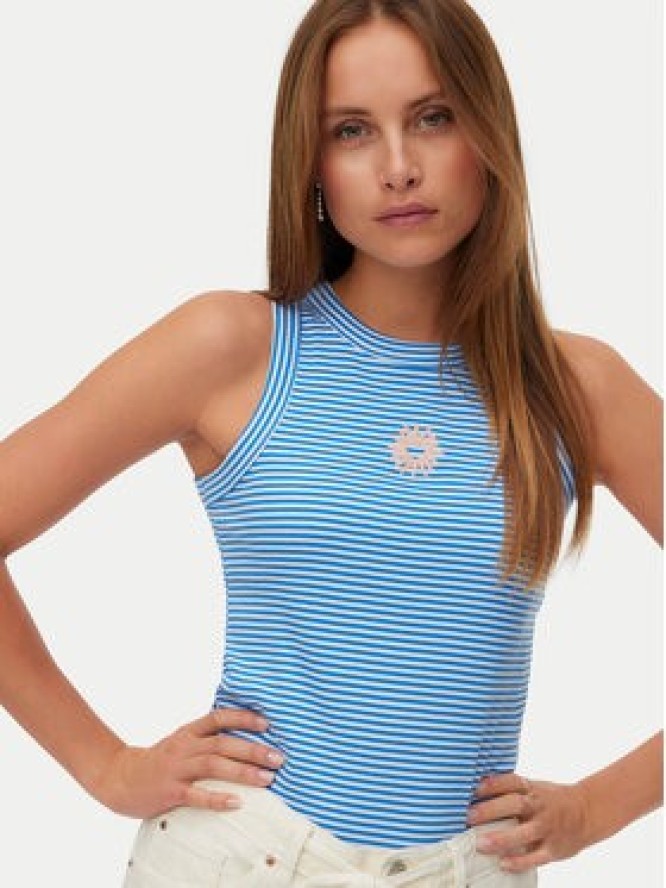 Vero Moda Top Nira 10341982 Niebieski Slim Fit