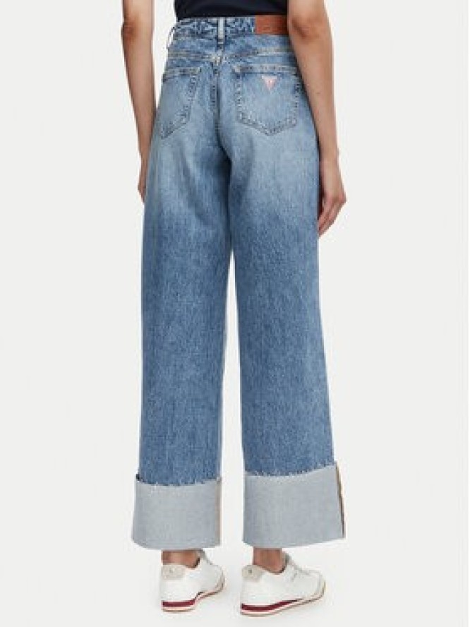 Guess Jeans Jeansy W6RA2B D5M5M Niebieski Wide Leg