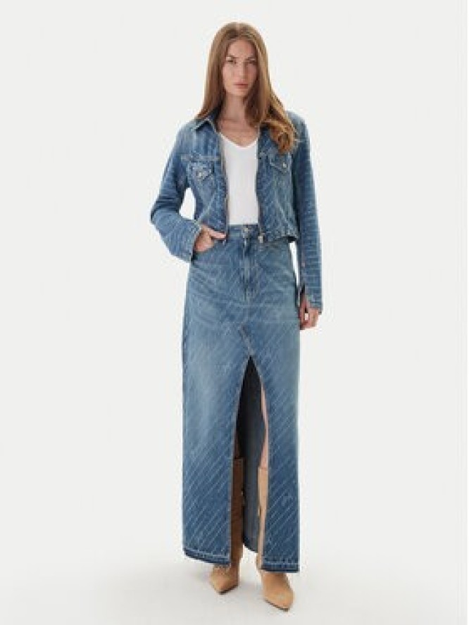 BOSS Kurtka jeansowa 50542426 Niebieski Slim Fit