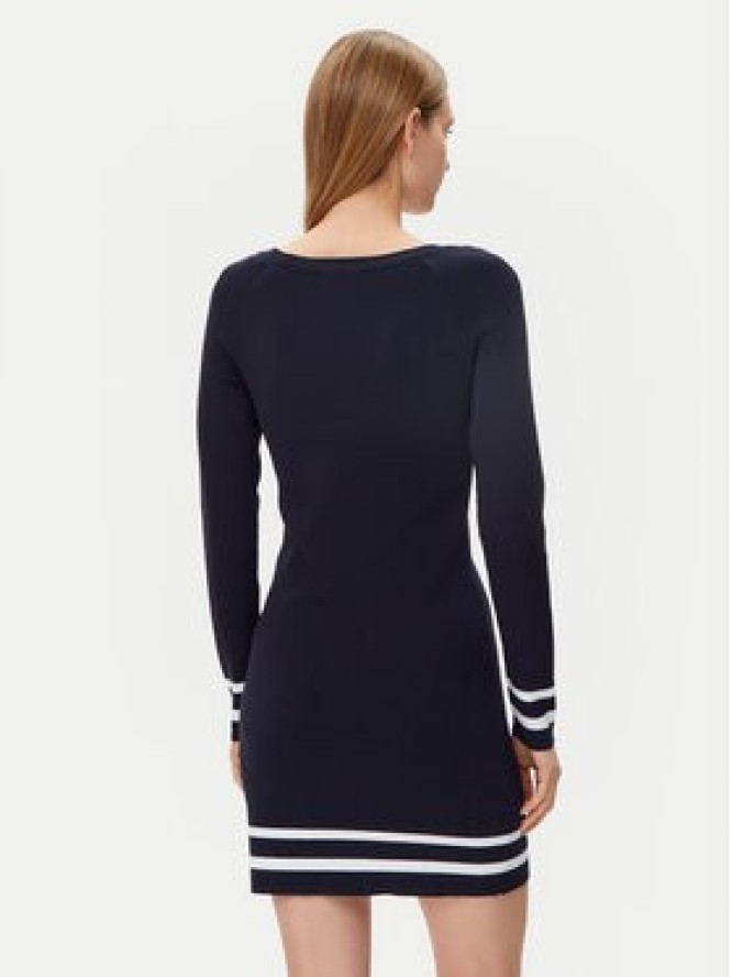 Morgan Sukienka dzianinowa 251-RMVALI Granatowy Slim Fit