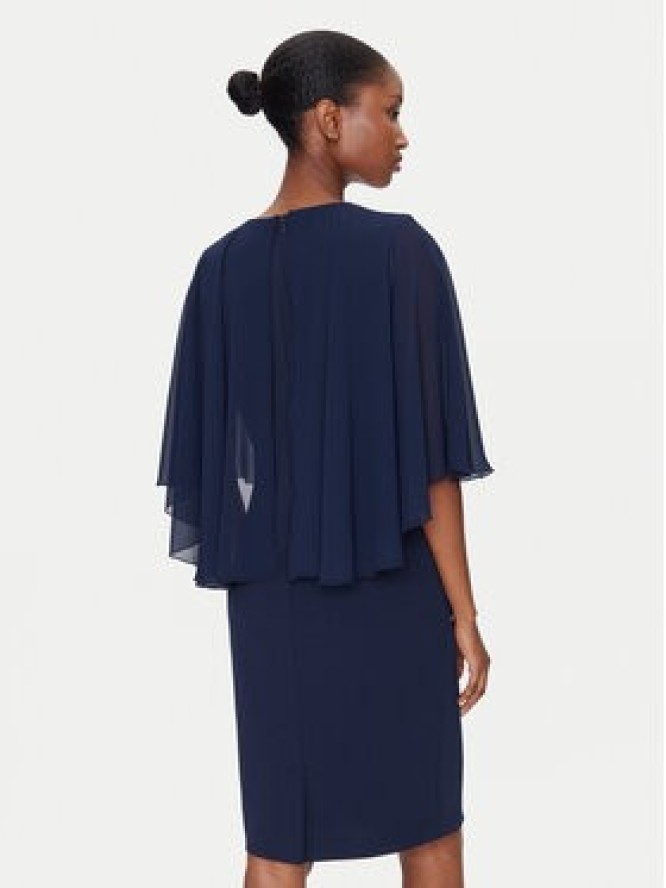 Rinascimento Sukienka koktajlowa CFC0123560003 Granatowy Regular Fit