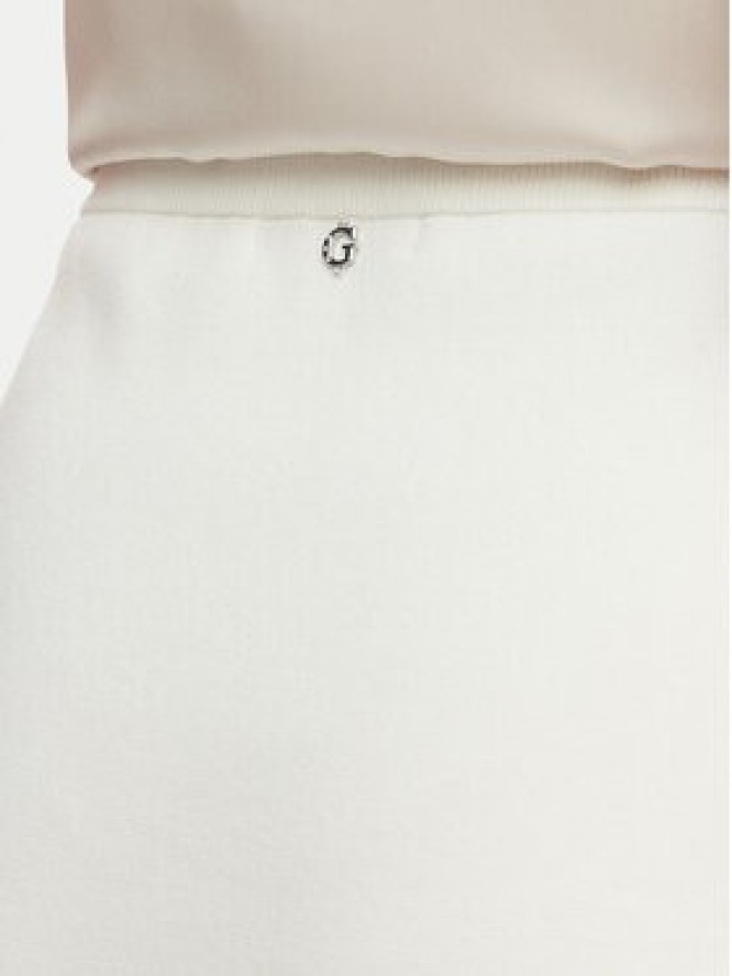 Guess Spódnica mini W6RD75 Z4422 Écru Regular Fit
