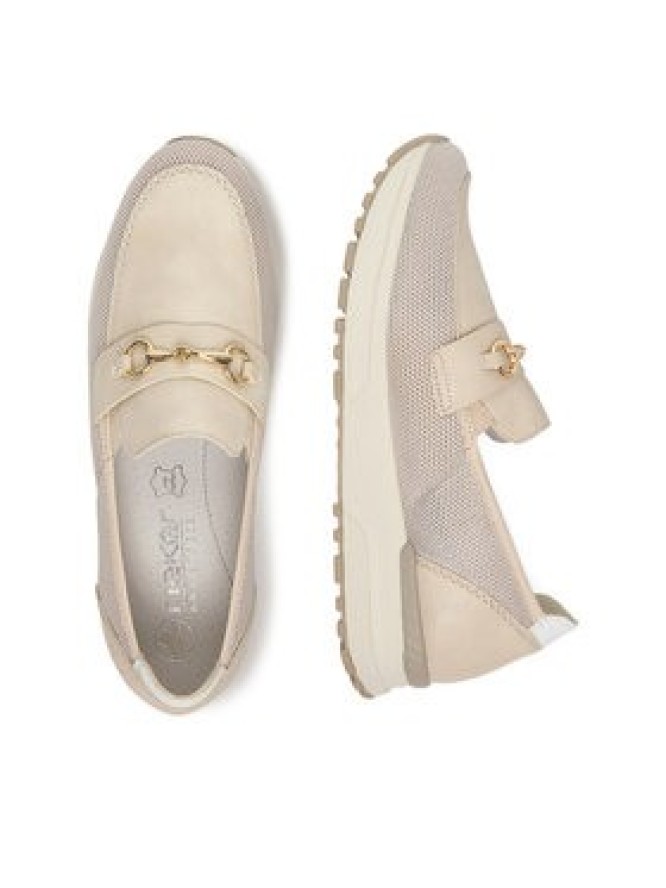 Rieker Półbuty N7455-60 Beżowy