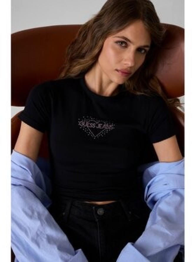 Guess T-Shirt 183486 Czarny Classic Fit
