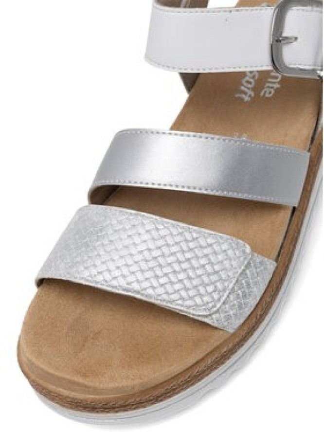 Remonte Sandały D0Q55-90 Srebrny