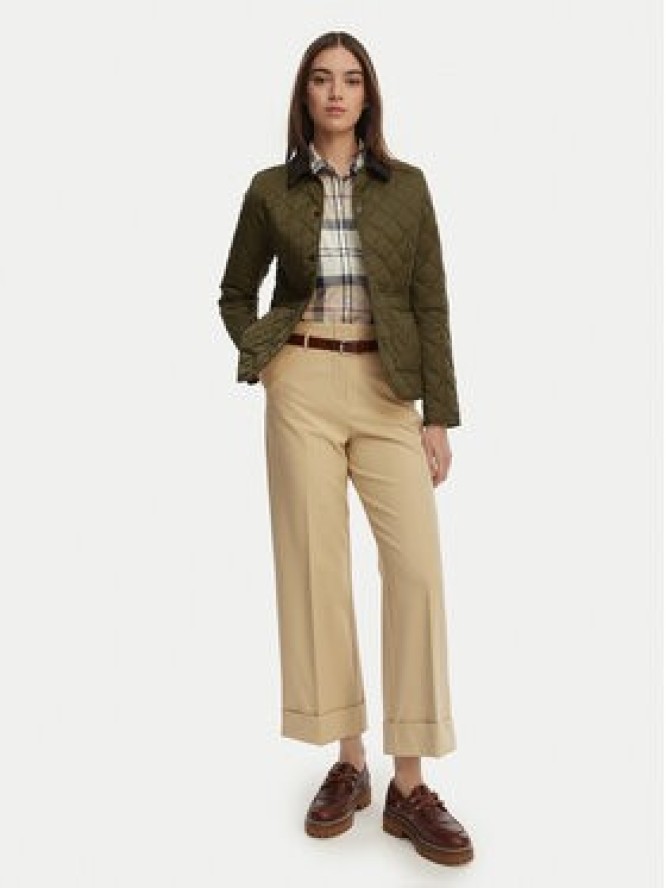Barbour Kurtka przejściowa Deveron LQU1012OL51 Zielony Regular Fit