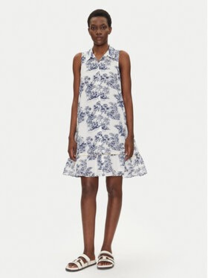 Iconique Sukienka koszulowa IC25-074 Biały Regular Fit