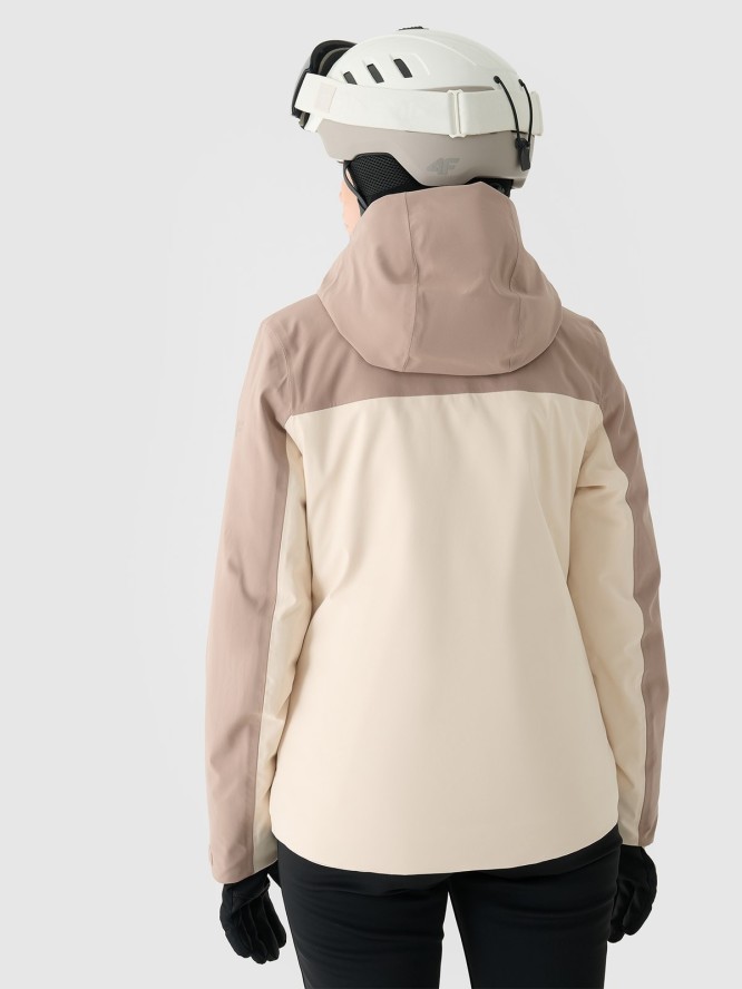 4F Kurtka narciarska membrana 5000 damska - brązowa XXL