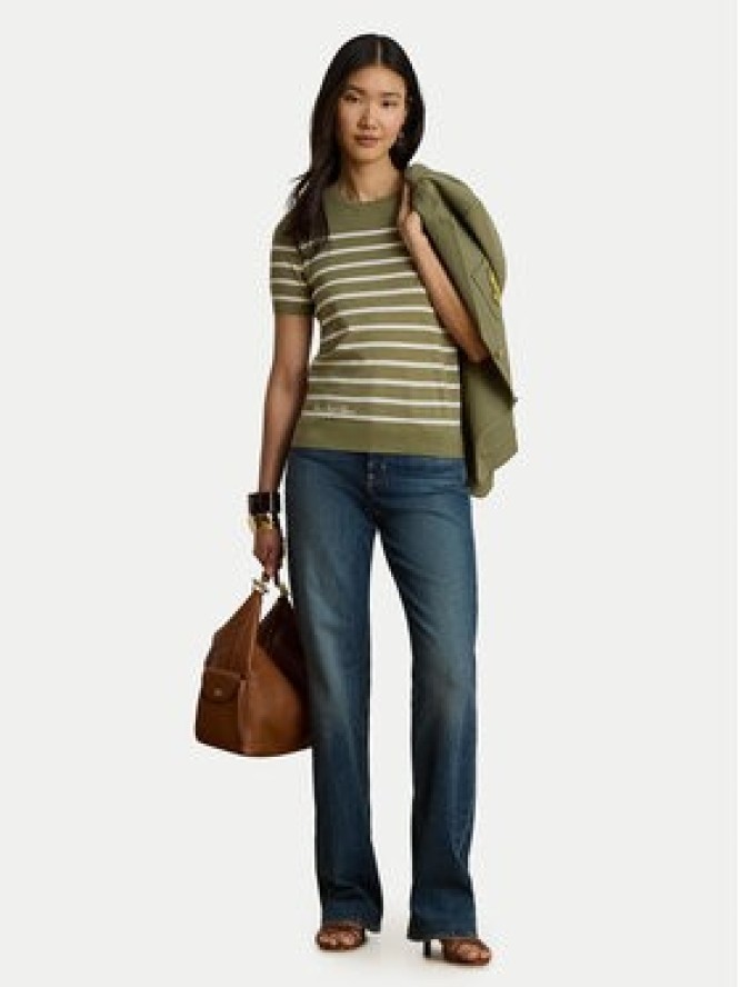 LAUREN RALPH LAUREN T-Shirt Eyelah 200P13973001 Zielony Regular Fit
