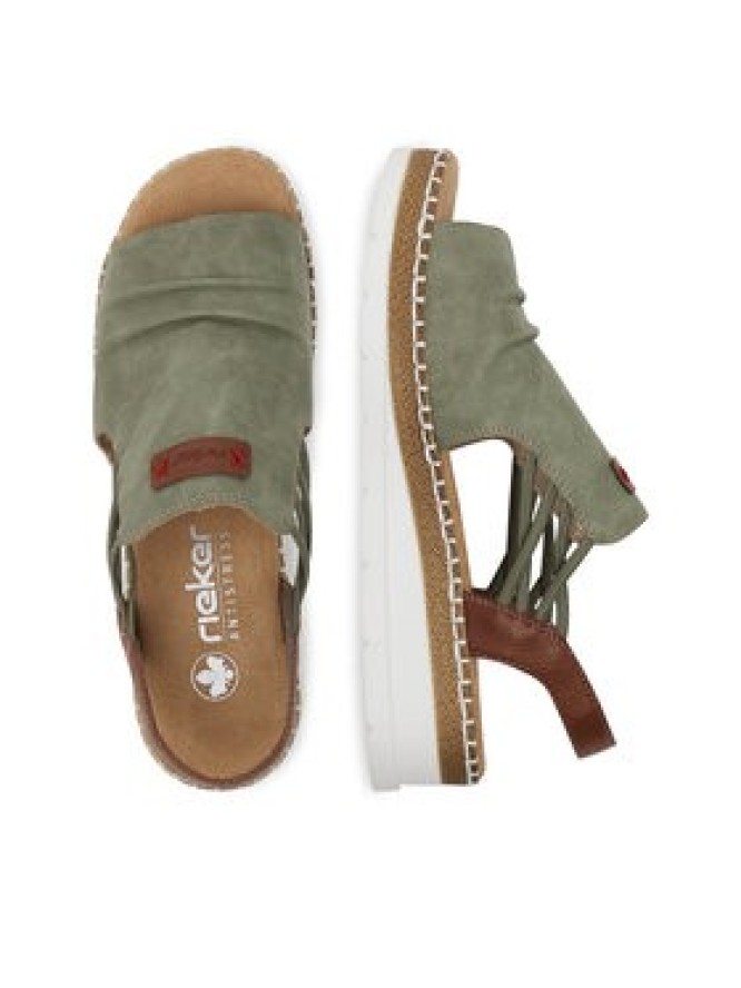 Rieker Sandały CEO-V1261-52 Zielony