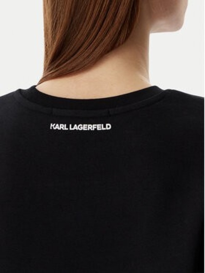 KARL LAGERFELD Bluza B2W20048 Czarny Relaxed Fit