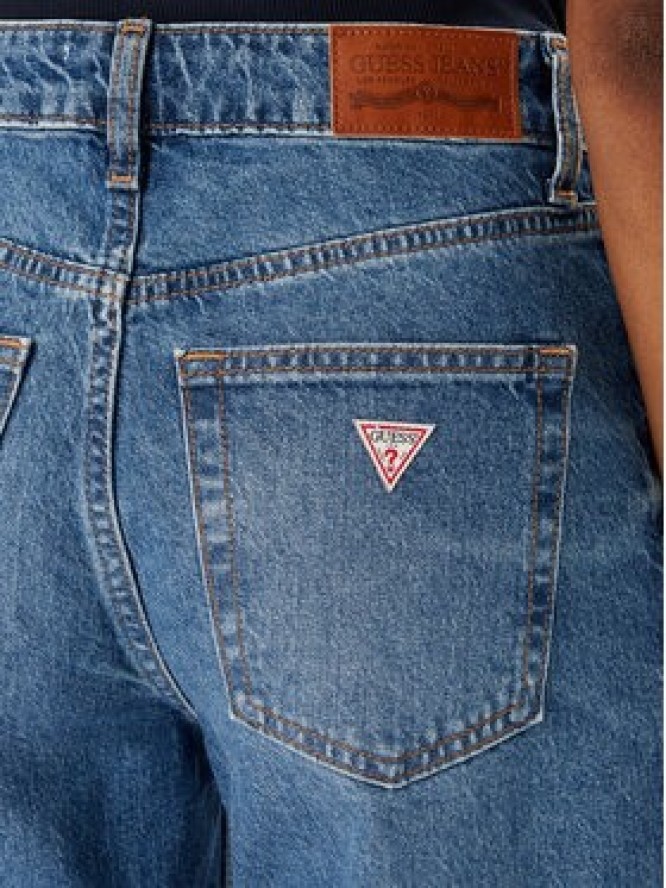Guess Jeans Jeansy W6RA0R D6334 Niebieski Wide Leg