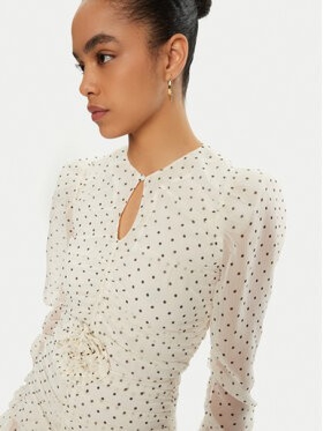 ROTATE Sukienka codzienna 113610 Biały Regular Fit