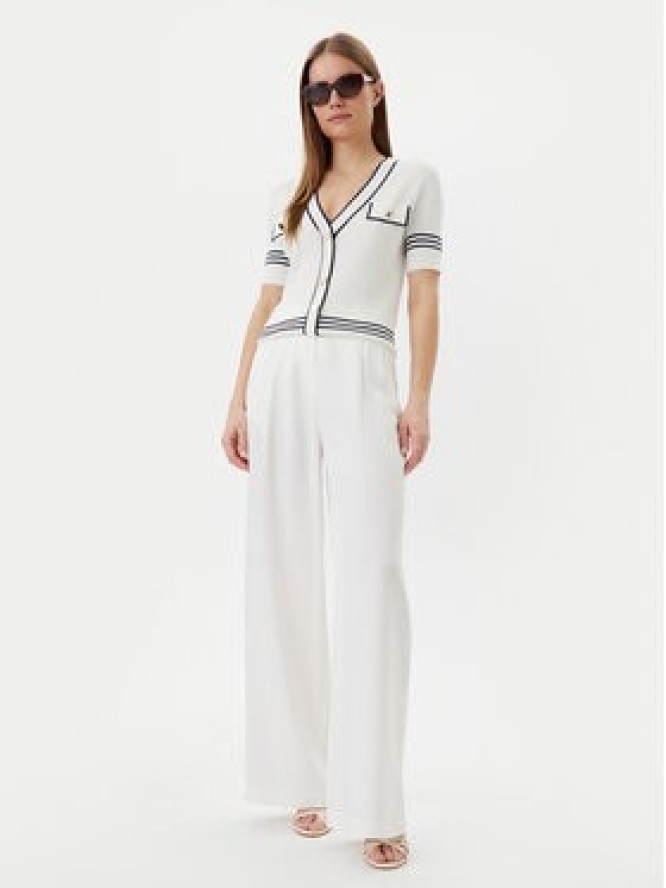 LOLA CASADEMUNT Kardigan LS2511007 Biały Regular Fit