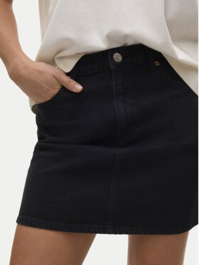 Vero Moda Spódnica jeansowa Tessa 10301536 Czarny Regular Fit