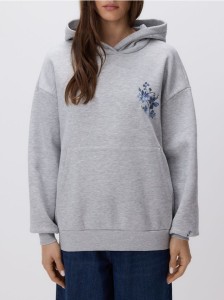Bluza z haftowanym wzorem - jasnoszary