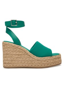 Calvin Klein Espadryle Wedge Espad 70 Neopr Mg HW0HW03014 Zielony