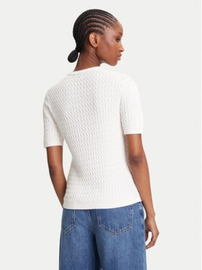 Tommy Hilfiger Kardigan WW0WW45707 Écru Slim Fit