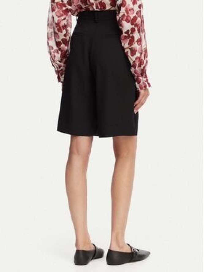 ACCESS FASHION Bermudy 63-5115-183 Czarny Relaxed Fit
