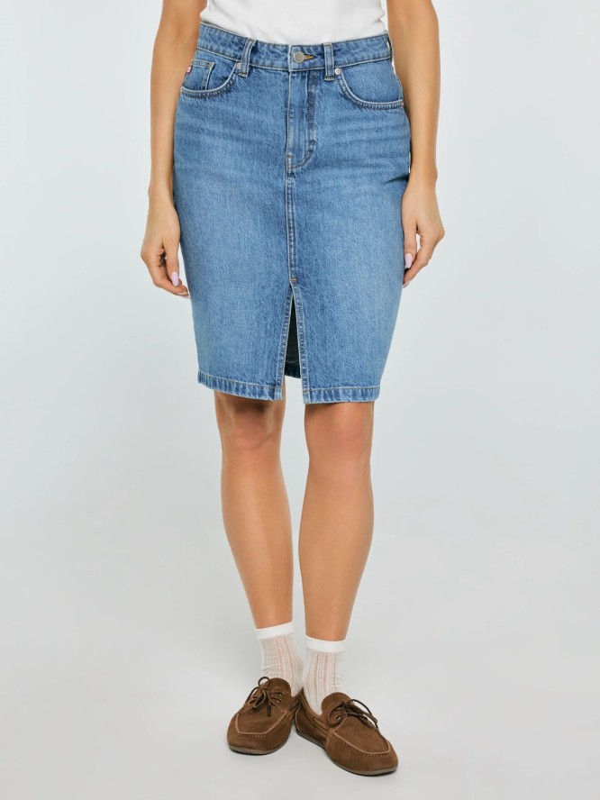 Spódnica damska jeansowa mini niebieska Zoe 462