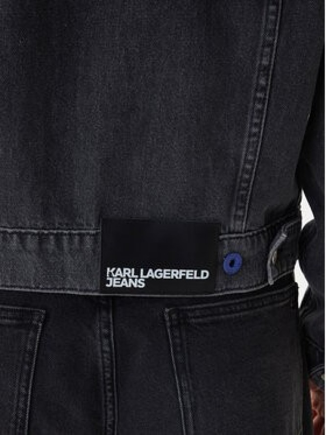 Karl Lagerfeld Jeans Kurtka jeansowa A3W14063 Szary Regular Fit