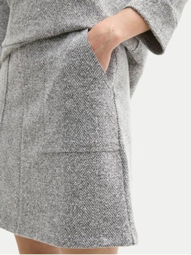 Tom Tailor Spódnica mini 1043892 Szary Regular Fit