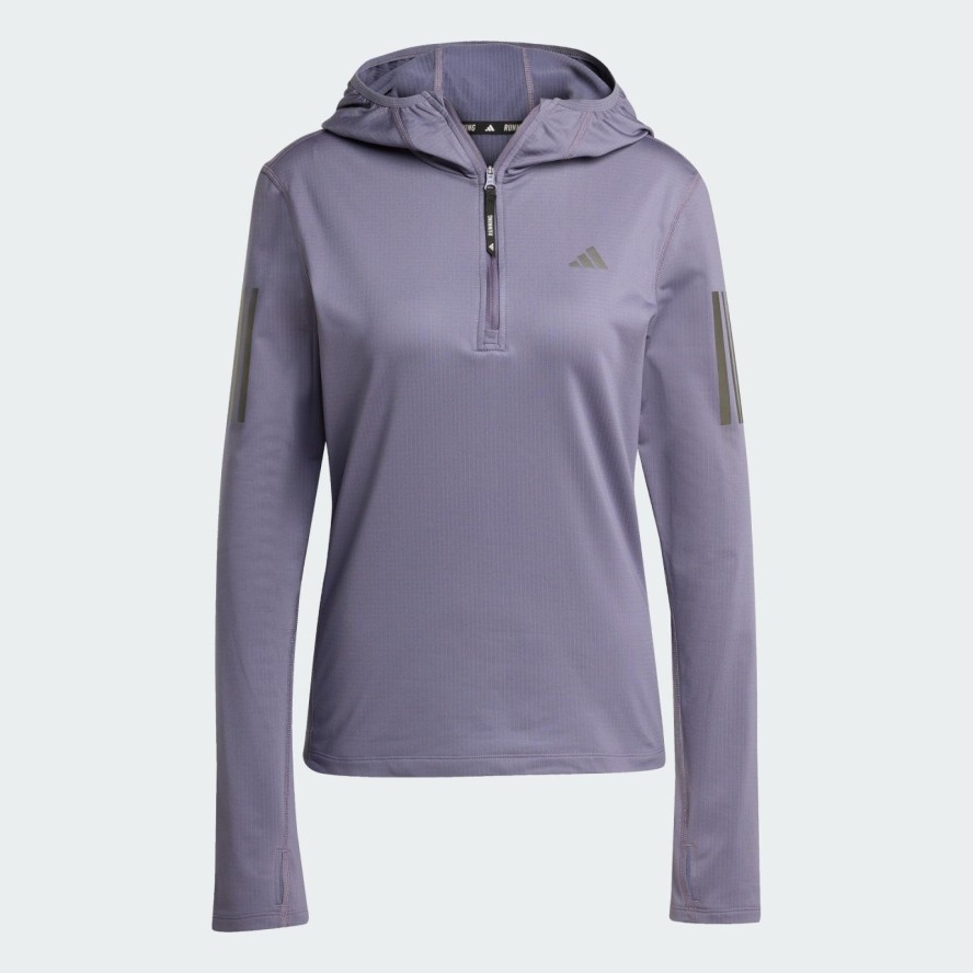 Bluza Own The Run Winterized Hooded Half-Zip