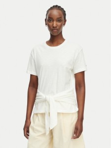 Tommy Hilfiger T-Shirt WW0WW49256 Biały Relaxed Fit