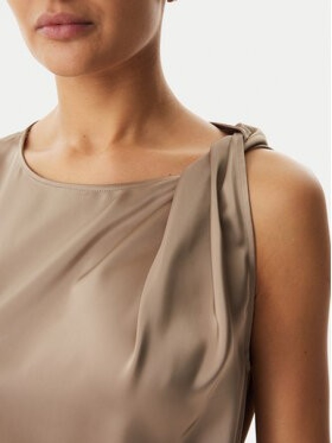 HUGO Sukienka koktajlowa Koberi 50566963 Brązowy jasny Regular Fit