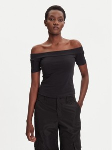 adidas Bluzka adicolor Bandeau JV9742 Czarny Slim Fit