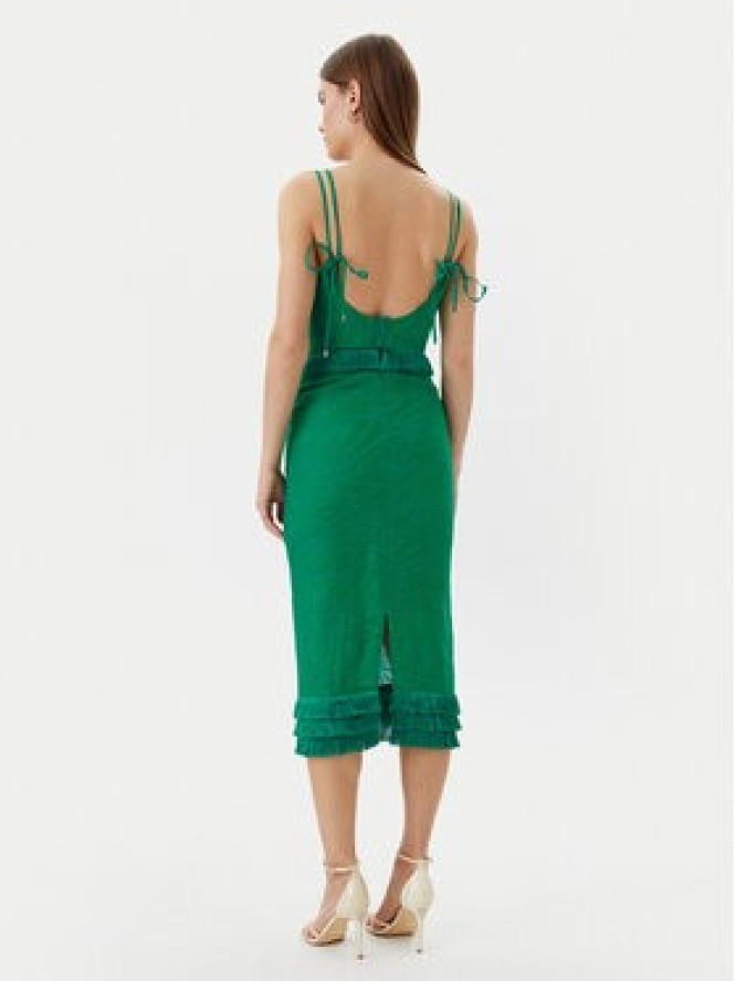 Simona Corsellini Sukienka koktajlowa P25CPAB02001 Zielony Slim Fit