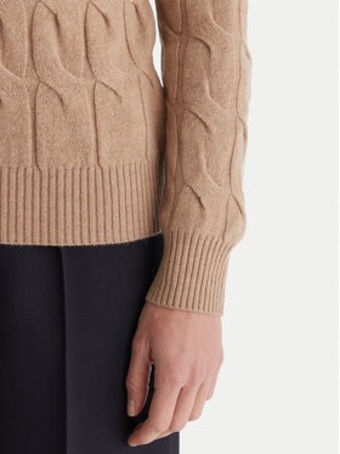 Tommy Hilfiger Sweter WW0WW43586 Beżowy Regular Fit